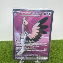 Pokemon Bombirdier EX 234/182 SV04 Paradox Rift Ultra Rare Full Art Holo 200 HP - Image 1