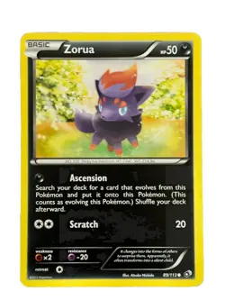 New: 2013 Pokemon TCG Zorua Legendary Treasures 89 Regular Common - Image 1