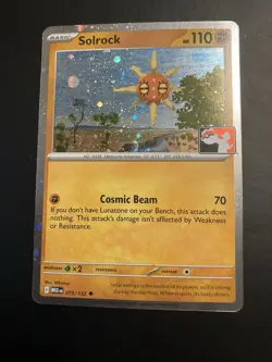 Solrock 075/132- Pokemon Prize Pack Cosmo Holo - Image 1