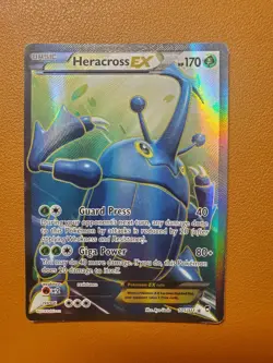 Heracross EX (Full Art) 105/111 - Furious Fists - Pokemon LP English Rare Holo - Image 1