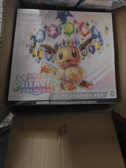 Pokemon Prismatic Evolutions Elite Trainer Box Eevee Pokemon TCG 6+ - Image 1