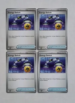 Pokemon TCG 4x Energy Switch 115/132 Mega Evolution Playset NM - Image 1