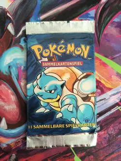 Pokemon 1st Edition Base Set Booster HEAVY 21.10g Blastoise WOTC 1999 DEUTSCH - Image 1