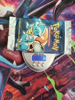 Pokemon 1st Edition Base Set Booster HEAVY 21.10g Blastoise WOTC 1999 DEUTSCH - Image 2