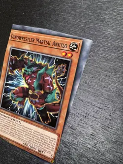 YuGiOh! Dinowrestler Martial Ankylo RIRA - Error Misprint Miscut 1st Edition NM - Image 4