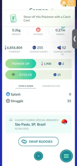 Pokemon Go Legendary Cosmog ( Normal ) - Image 2