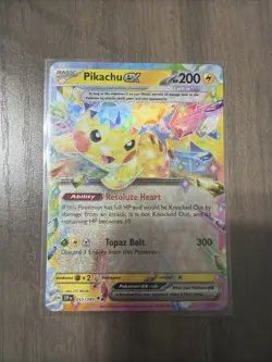 Pikachu ex 057/191 Double Rare Surging Sparks Pokemon Near Mint - Image 1