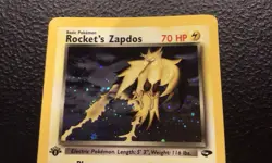 Pokemon Rocket's Zapdos 1st Edition Holo Gym Heroes 15/132 WOTC Vintage 2000 - Image 4
