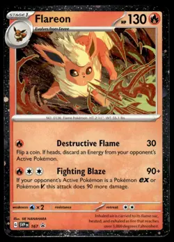 Pokemon TCG SV Promos #167 Flareon NM - Image 1