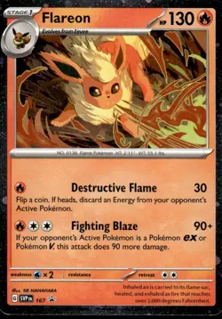 Pokemon TCG SV Promos #167 Flareon - Image 1