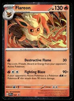 Pokemon TCG SV Promos #167 Flareon NM - Image 1