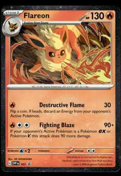 Pokemon TCG SV Promos #167 Flareon NM - Image 1