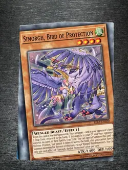 YuGiOh! Simorgh, Bird Of Protection RIRA - Error Misprint Miscut 1st Edition NM - Image 2