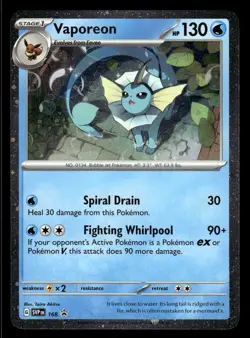 Pokemon TCG SV Promos #168 Vaporeon NM - Image 1