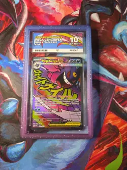 Pokemon ACE 10 Mega Gengar Ex 269/217 Mega Attack Full Art Perfect Sub Grades - Image 1