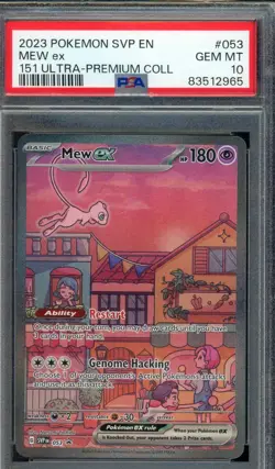 Mew EX 053 UPC Promo Pokemon TCG Graded PSA 10 Gem Mint - Image 1