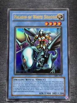 YuGiOh! Paladin Of White Dragon MFC-026 - Error Misprint Double Name Near Mint - Image 2