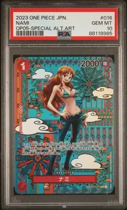 CARTA ONE PIECE NAMI OP01-016 MOSAIC PSA 10 JPN - Image 2