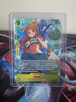 Bandai One Piece CCG Nami Super Rare Foil EB03-053 Heroines Edition Alt Art NM - Image 1