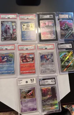 Mixed lot of graded Pokemon cards - Image 1