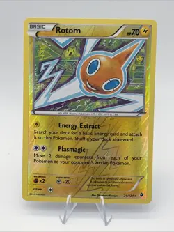 REVERSE HOLO Rotom 24/124 NM - XY Fates Collide Pokemon Card Tomokazu Komiya - Image 1