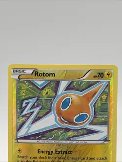 REVERSE HOLO Rotom 24/124 NM - XY Fates Collide Pokemon Card Tomokazu Komiya - Image 2