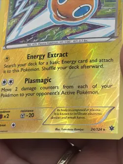 REVERSE HOLO Rotom 24/124 NM - XY Fates Collide Pokemon Card Tomokazu Komiya - Image 4