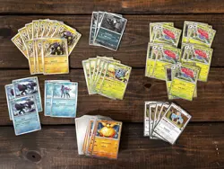 Pokemon Card-TCG - Black Star Cosmic Holo 100 Lot . Cosmic Holos+ COIN NM/M - Image 1