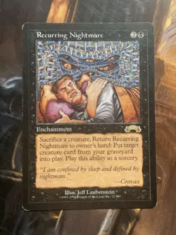 Magic the Gathering - Recurring Nightmare - Exodus Card - Image 1