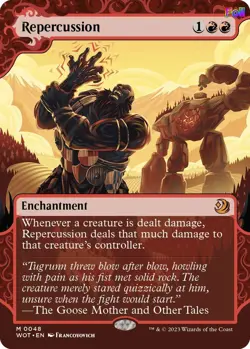 MTG Foil Repercussion 48 Wilds of Eldraine: Enchanting Tales Magic - Image 1