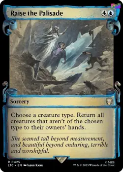 MTG Foil Raise the Palisade (Showcase Scrolls) 425 Commander: The Lord of the... - Image 1