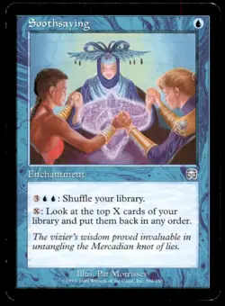 MTG Soothsaying LP Light Play Mercadian Masques [2507] - Image 1