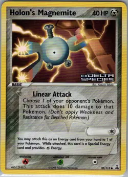 Holon's Magnemite 70/113 Reverse Holo Delta Species - Pokemon Card - NM - Image 1