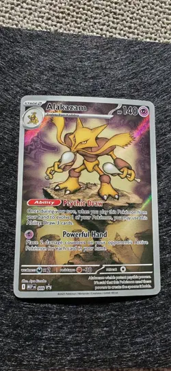 Pokemon TCG: Mega Evolutions Black Star Promo (009) Alakazam Illustration (NM) - Image 1