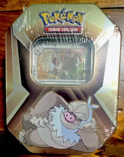 Pokemon TCG Triple Whammy Tin Box Slaking Vigoroth Slakoth Sealed Foil Cards - Image 1