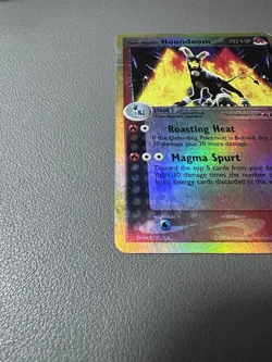 Pokemon Team Magma's Houndoom Reverse Holo Rare 10/95 EX Team Magma 2004 DAMAGED - Image 4