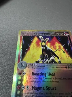 Pokemon Team Magma's Houndoom Reverse Holo Rare 10/95 EX Team Magma 2004 DAMAGED - Image 5