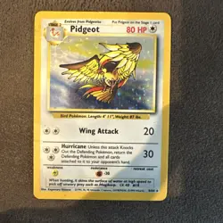 Pidgeot 8/64 Holo Rare Jungle Pokemon Unlimited Holo Heavily Played - Image 1