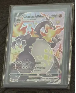 Pokemon TCG Charizard VMAX Shining Fates SV107/SV122 Holo Shiny Holo Rare - Image 1