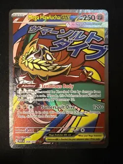 Mega Hawlucha ex 268/217 - Pokemon TCG - Ascended Heroes Mega Attack Rare Holo - Image 1