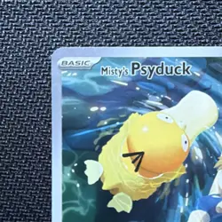 Pokemon Misty's Psyduck Illustration Rare Full Art Holo Sv10 English 2025 193/1… - Image 2