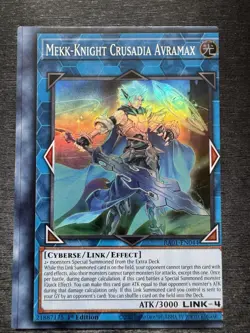 YuGiOh! Mekk-Knight Crusadia Avramax RA01 - Error Misprint Miscut 1st Edition - Image 2