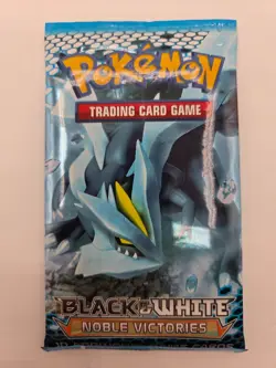 Black & White Noble Victories Sealed Pokemon Booster Pack- 19.71g - Image 1