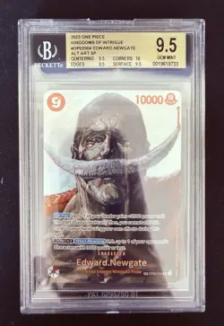 One Piece Op02-004 Edward Newgate SP BGS 9,5 ENG Kingdoms Of Intrigue OP04 - Image 1