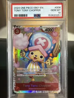 2024 ONE PIECE EB01-MEMORIAL COLLECTION- #006 TONY TONY CHOPPER PSA 10 - Image 1