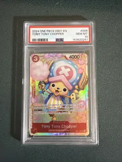 2024 ONE PIECE EB01-MEMORIAL COLLECTION- #006 TONY TONY CHOPPER PSA 10 - Image 3