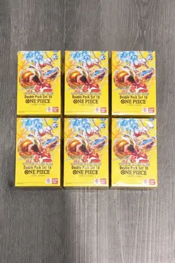 Lot of 6 ONE PIECE OP-15 DOUBLE PACK SET 10 Adventure On Kami's Island - SEALED - Image 1