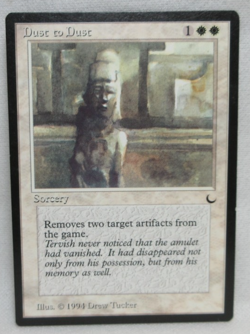 DUST TO DUST MAGIC THE GATHERING THE DARK MTG 1994 Trading Card #407 - Image 1