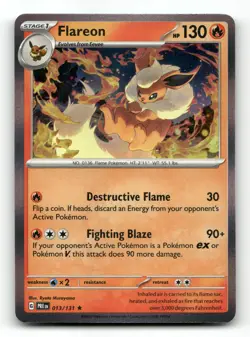 Flareon 013/131 - Prismatic Evolutions Holo - Pokemon Card NM/M - Image 1