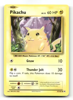 Pikachu 35/108 - Evolutions - Pokemon Card NM/M - Image 1